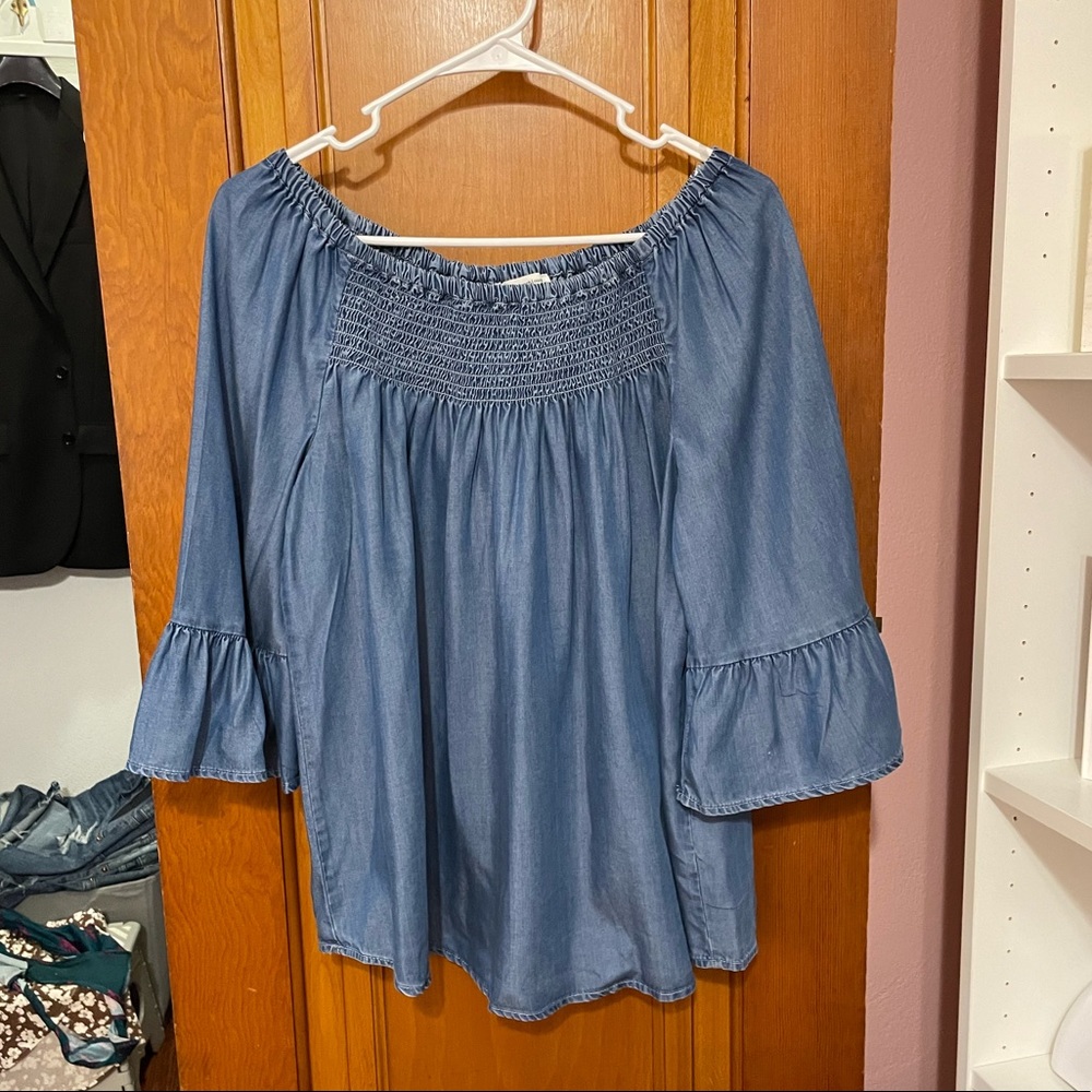 Chambray Top